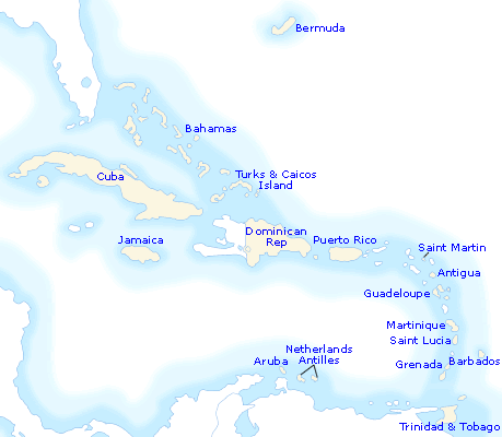 Caribbean Map